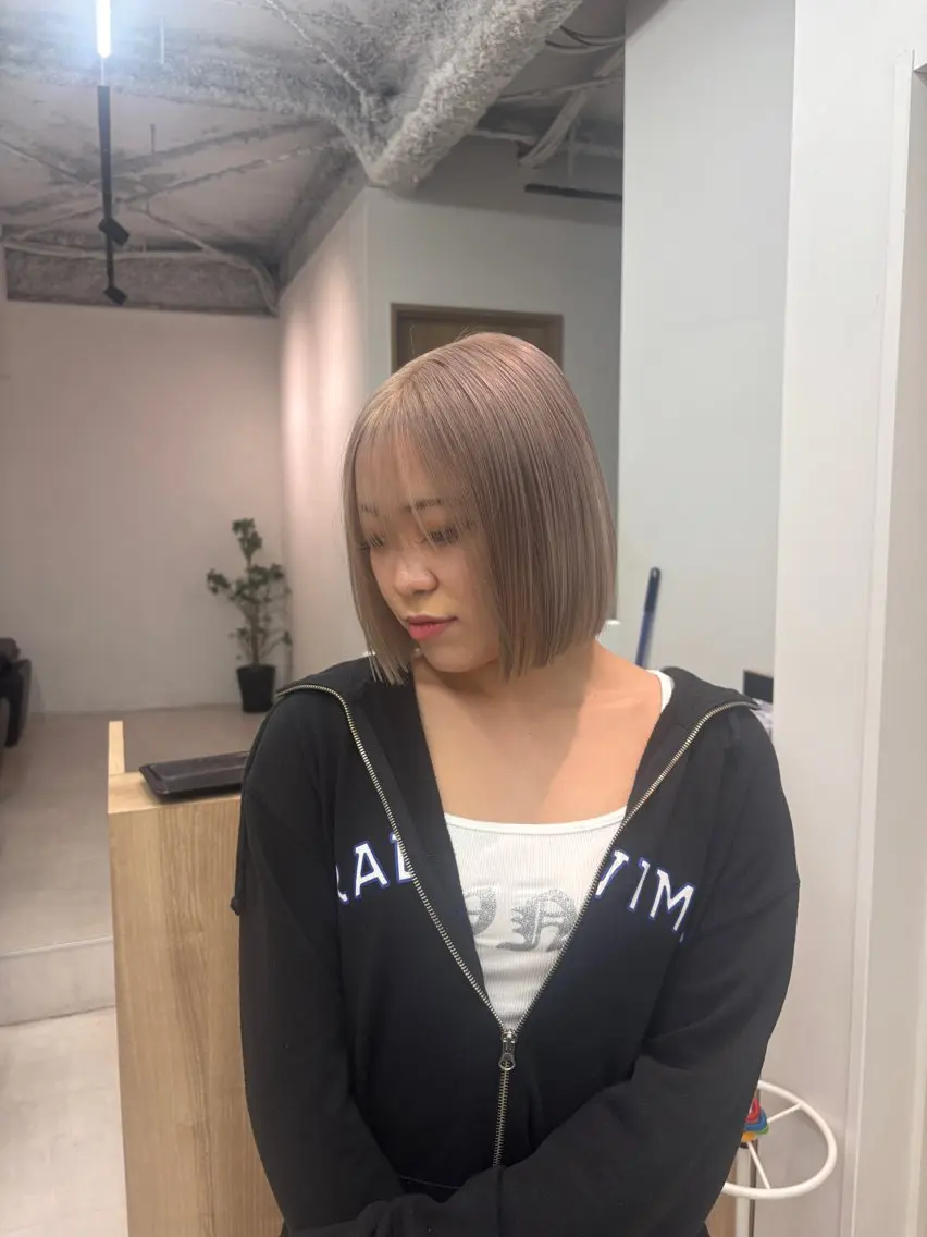 ショート カラー ヘアカラー ️🩵RINKA/ 艶color🩵のヘアスタイル