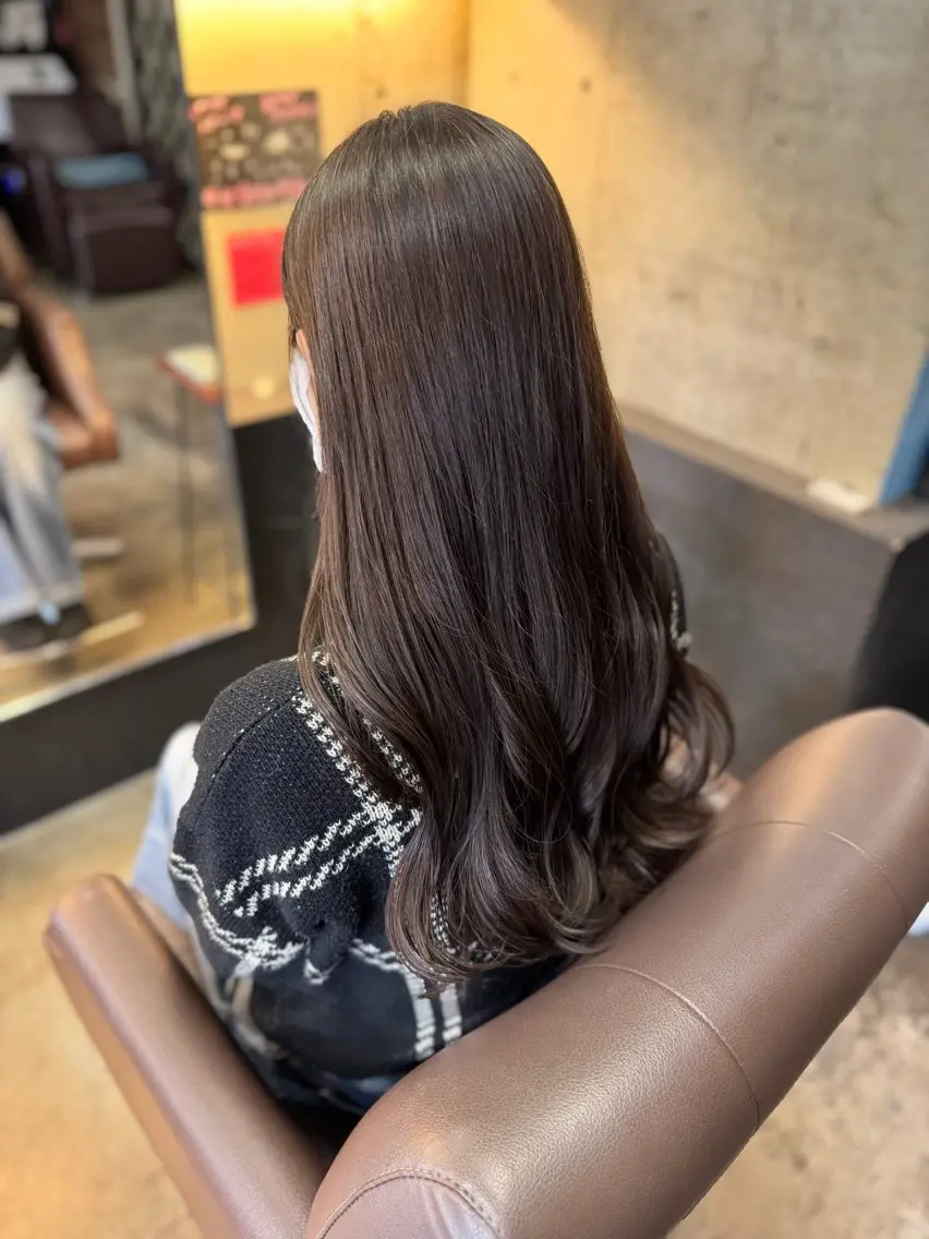 ロング カラー アッシュ ヘアカラー 🐥Homie/ yuna🐥のヘアスタイル