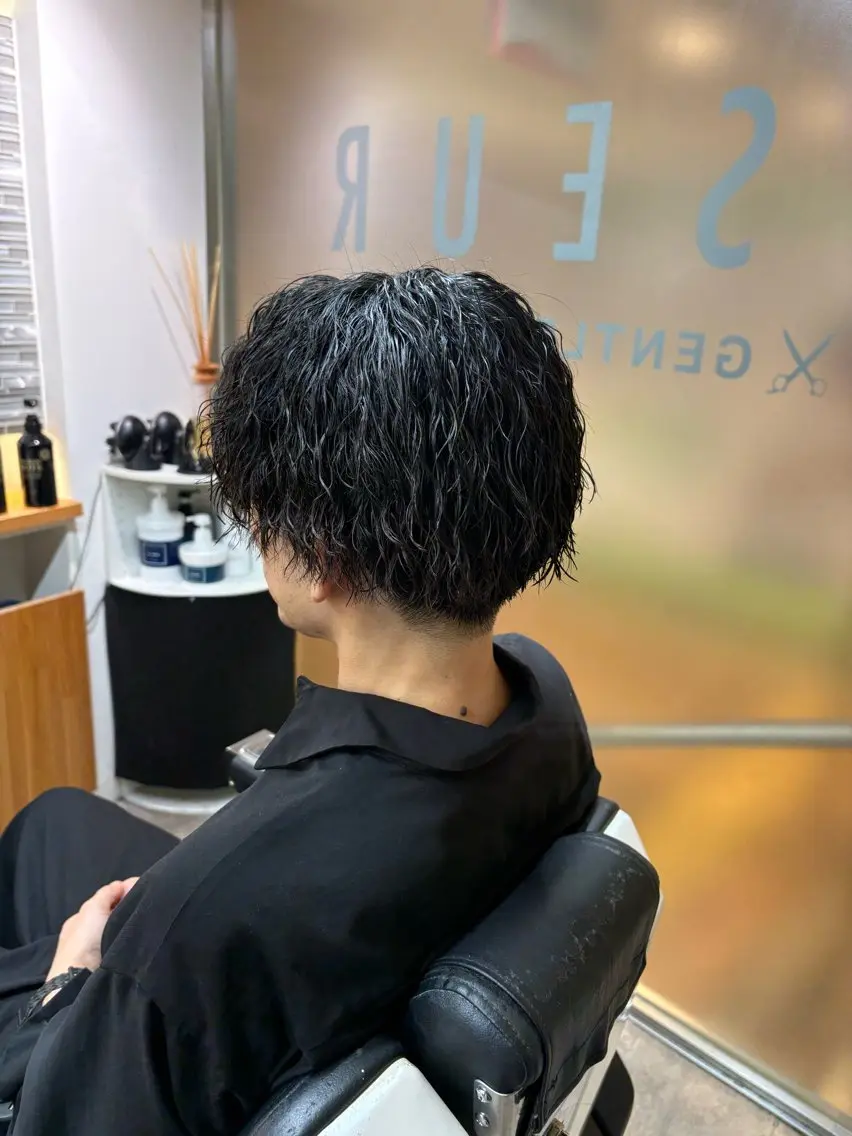 ミディアム パーマ メンズ FRISEUR/高瀬 晴乃祐のヘアスタイル