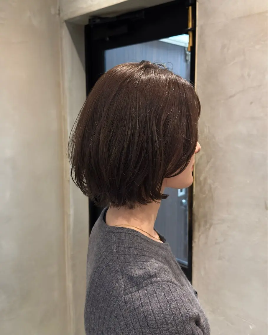 ショート ボブレイヤー ボブ くびれヘア くせ毛 くびれレイヤー カット ヘアカラー トリートメント ボブ/レイヤー/パー マ/立川/KOKIのヘアスタイル