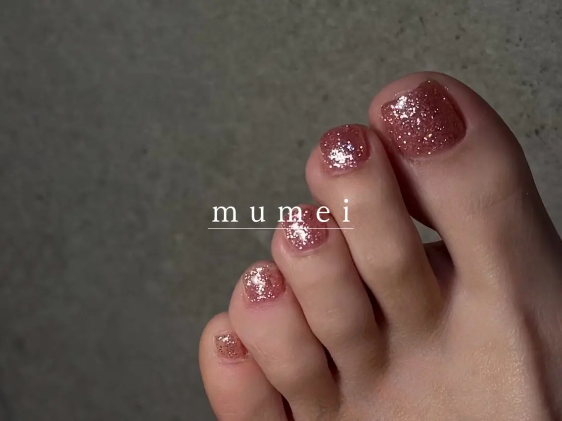 Foot】One Color. " Magnet/Flash/Glitter/Color"(オフなし)の写真