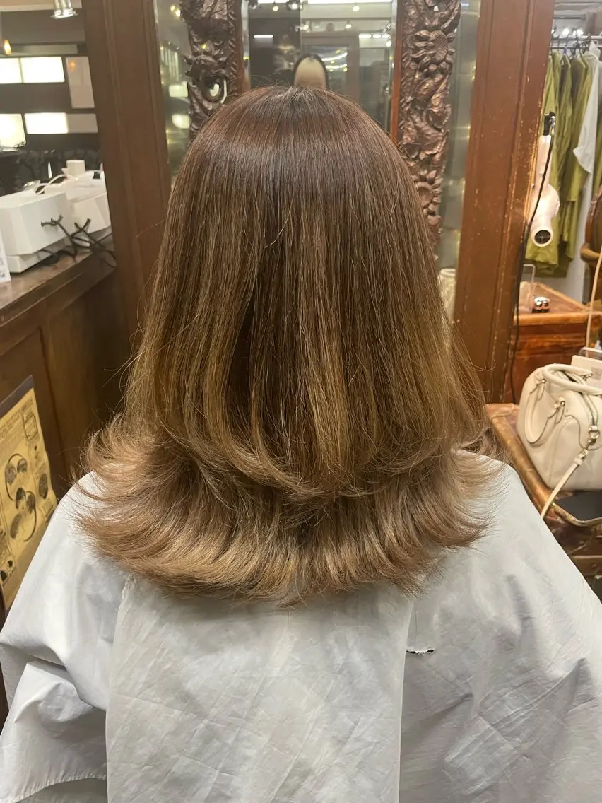 ミディアム 門田明花音🪞アイ ドルヲタク兼美容師のヘアスタイル