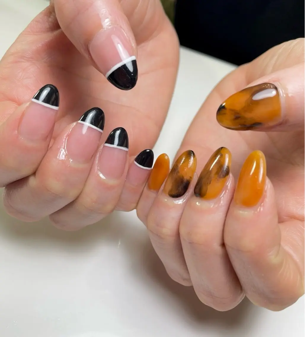 ネイル 持ち込み ニュアンスネイル nana .のネイルデザイン