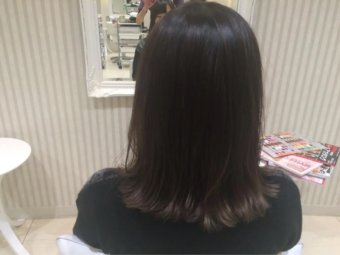 ミディアム かねやす ゆなのヘアスタイル