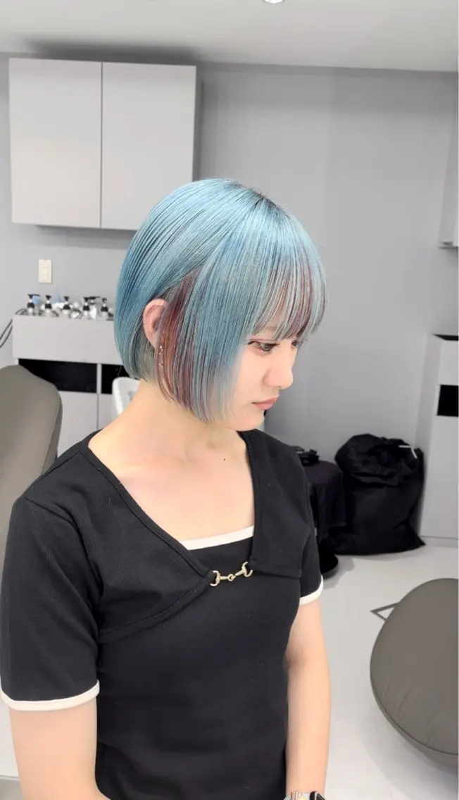 カラー ハイトーン職人 ♡推しカラー♡カイトのヘアスタイル