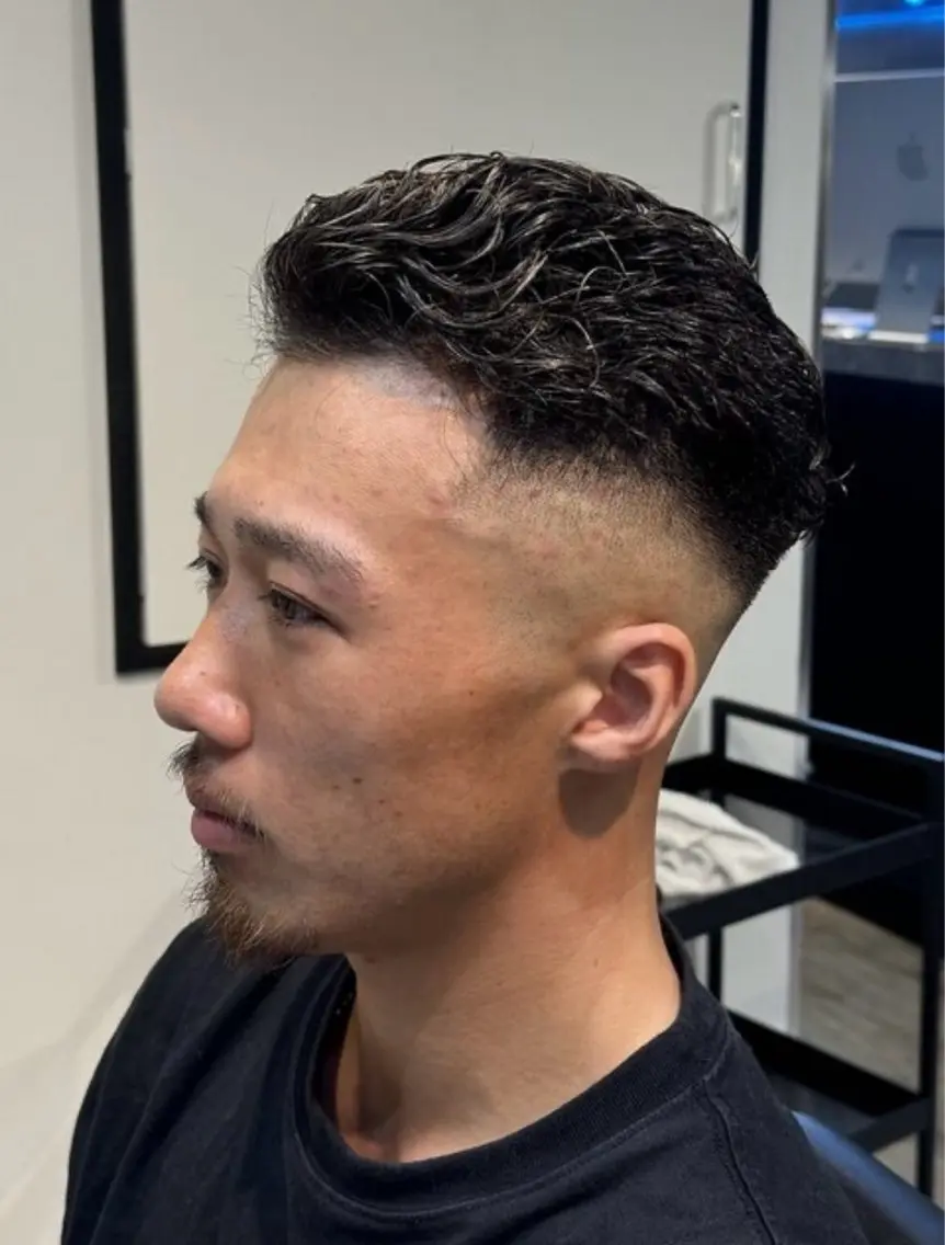 💈 【平日限定】💈垢抜けメンズカット＋パーマ♠️［メンズ/フェード／大宮］♠️の写真