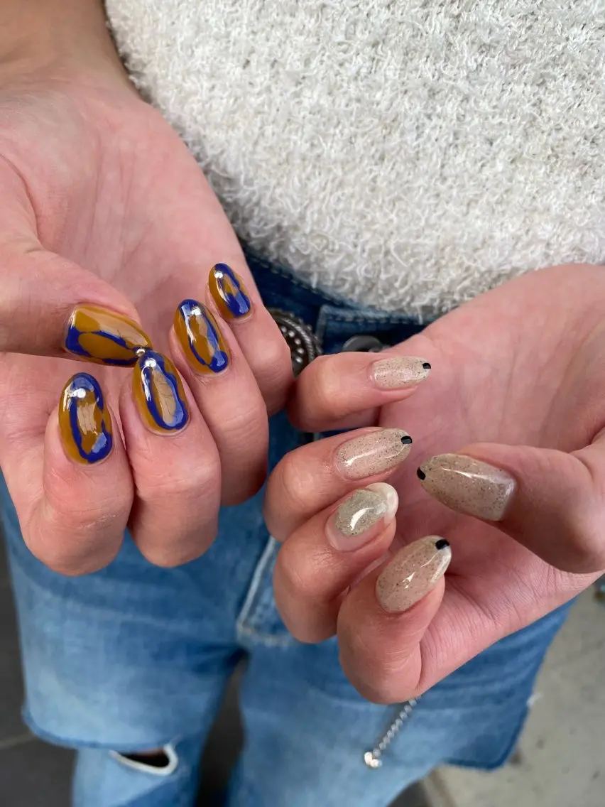 ネイル ジェルネイル マグネットネイル ニュアンスネイル ワンカラーネイル パラジェル ハンドネイル 草加ニュアンスネイル 🌚hersのネイルデザイン