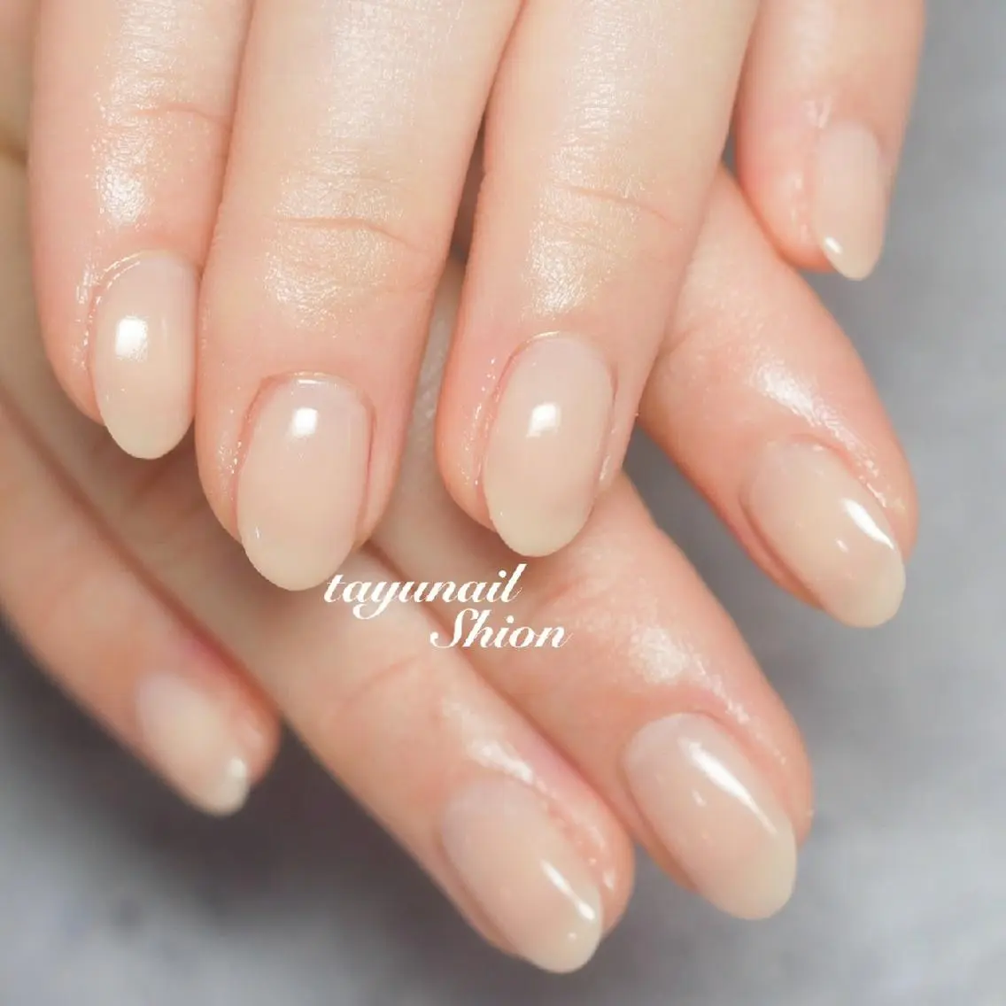 ネイル ブルー ジェルネイル ワンカラーネイル パラジェル シンプルネイル ネイルサロン 【たゆnail】のネイルデザイン