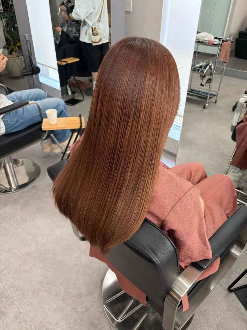 ロング カラー ベージュカラー ピンクカラー ピンクベージュ 髪質改善 カット ヘアカラー トリートメント ショート/ボブ/ 透明感カラー🌿神永のヘアスタイル