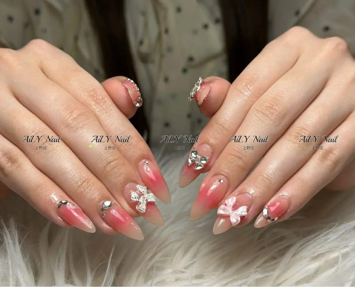 ネイル アートネイル ジェルネイル マグネットネイル ニュアンスネイル シンプルネイル ハンドネイル AiLy Nail 上野店のネイルデザイン