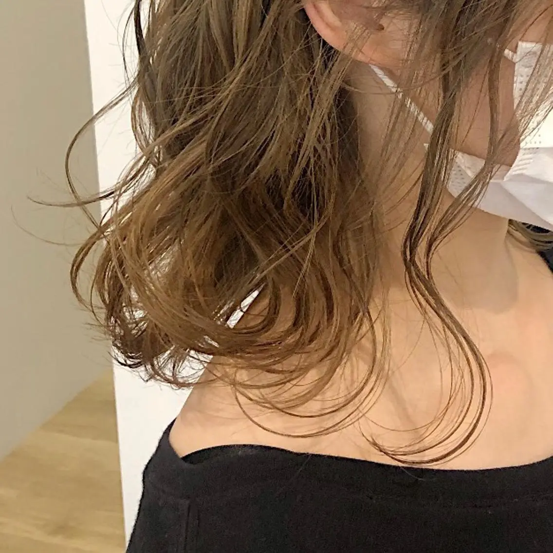 ミディアム 大迫 江梨のヘアスタイル