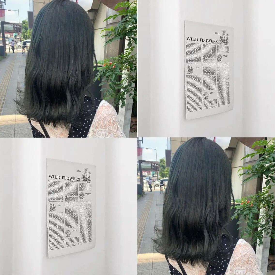 セミロング カラー オリーブカラー 【完全個室】髪質改善 暖色カラー/山崎唯奈のヘアスタイル