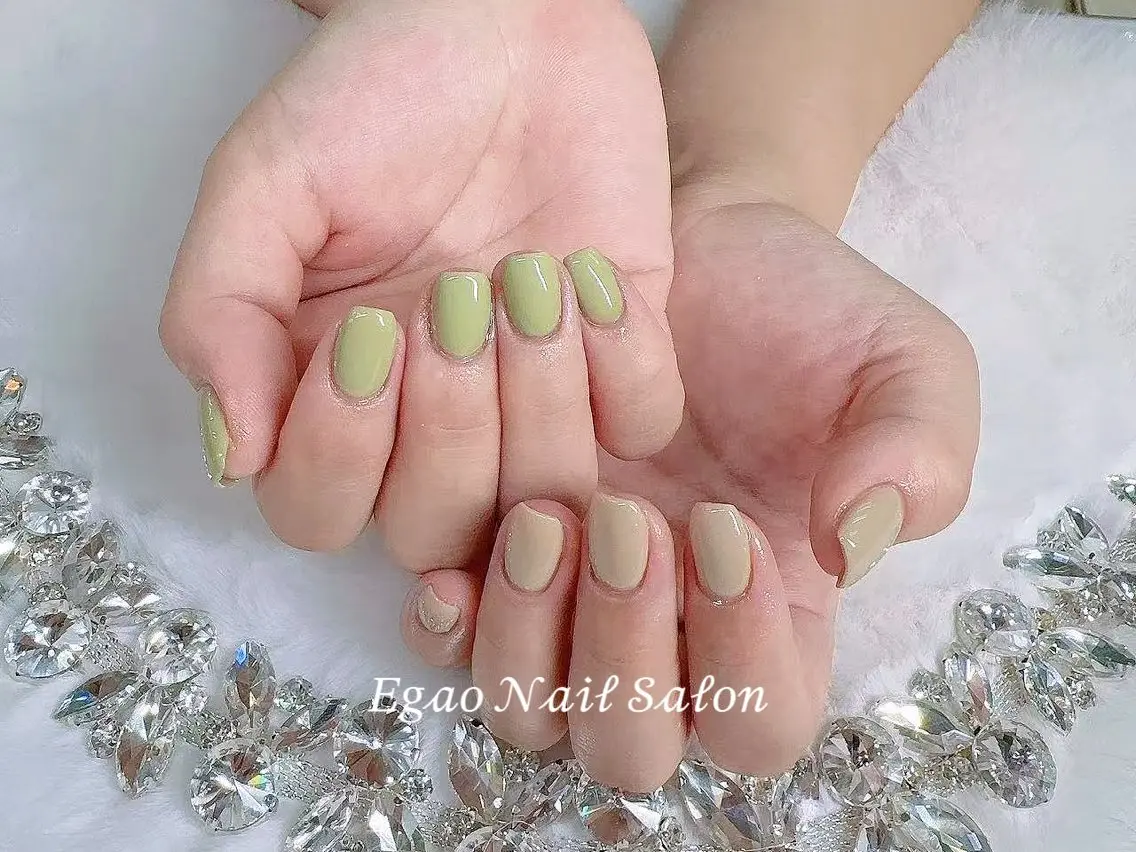 ネイル アートネイル フットネイル フレンチネイル ジェルネイル 持ち込み ハンドネイル EGAO NAIL 錦糸町店のネイルデザイン