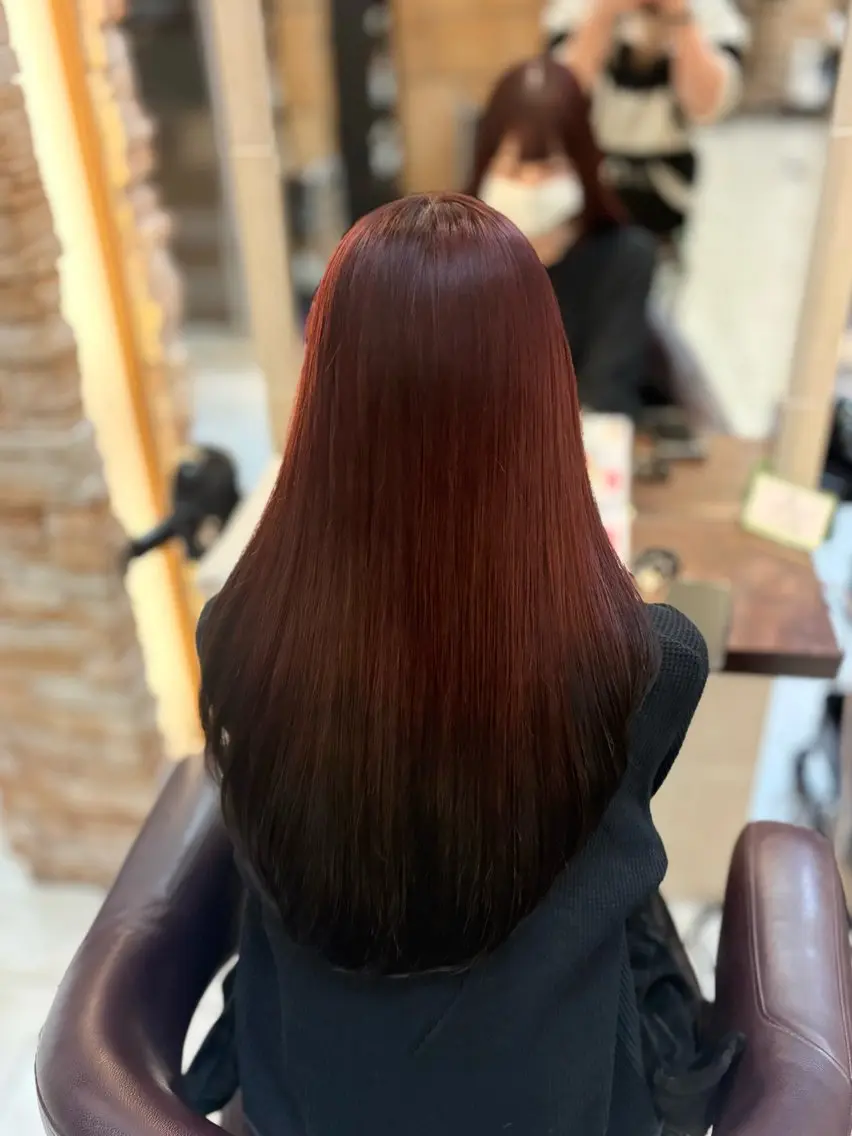 ロング カラー ヘアカラー トリートメント 🎀透明感カラー 🎀ナズナのヘアスタイル