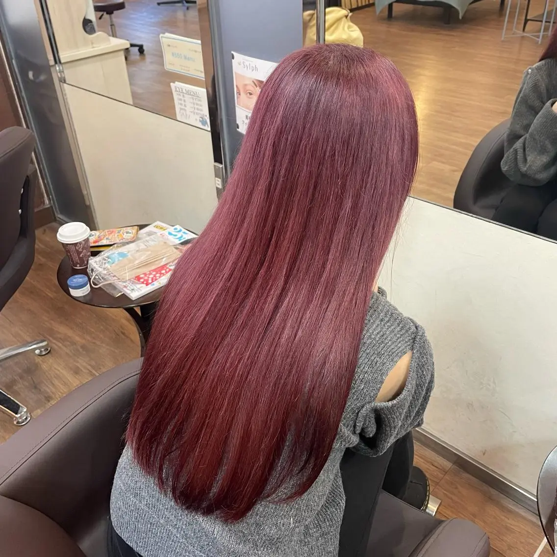 ロング カラー ピンクカラー バイオレットカラー 透明感韓国ヘア♡ みつきのヘアスタイル