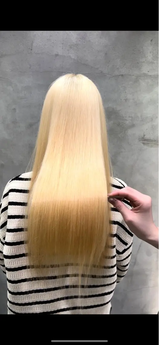 ロング カラー ブリーチ ハイトーンカラー 宮嶋 蓮のヘアスタイル