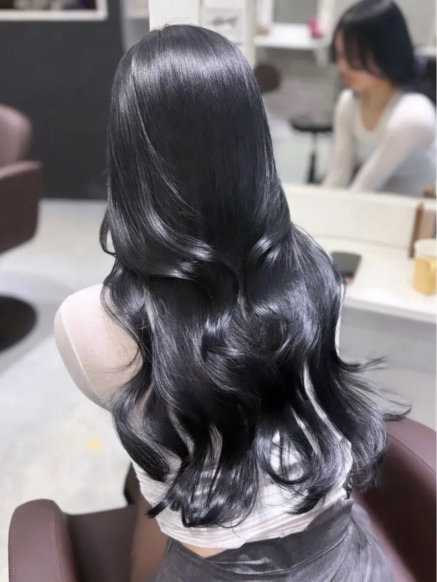 ロング カラー ロング トリートメント 東 愛香のヘアスタイル