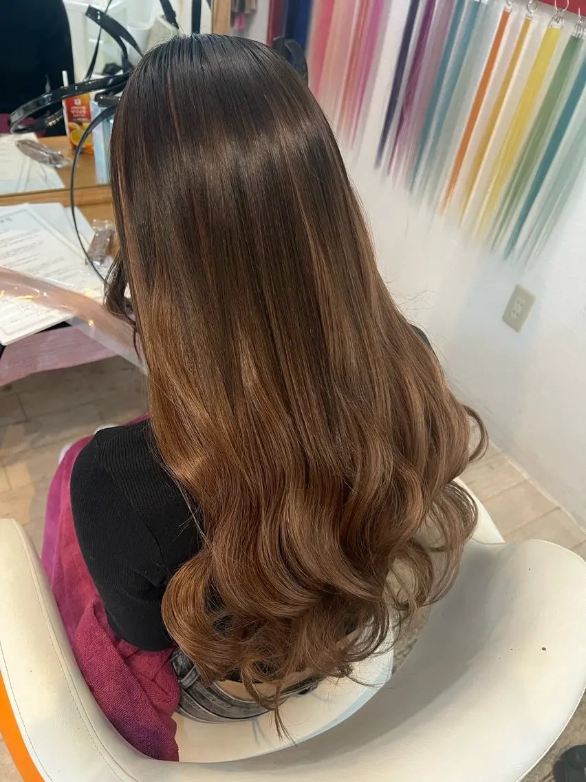 パーマ エクステ 辻村 遥楓のヘアスタイル