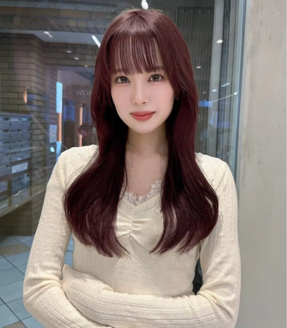 セミロング カラー ヘアアレンジ 大宮🎨高明度/カラ ー/髪質改善/ハルのヘアスタイル