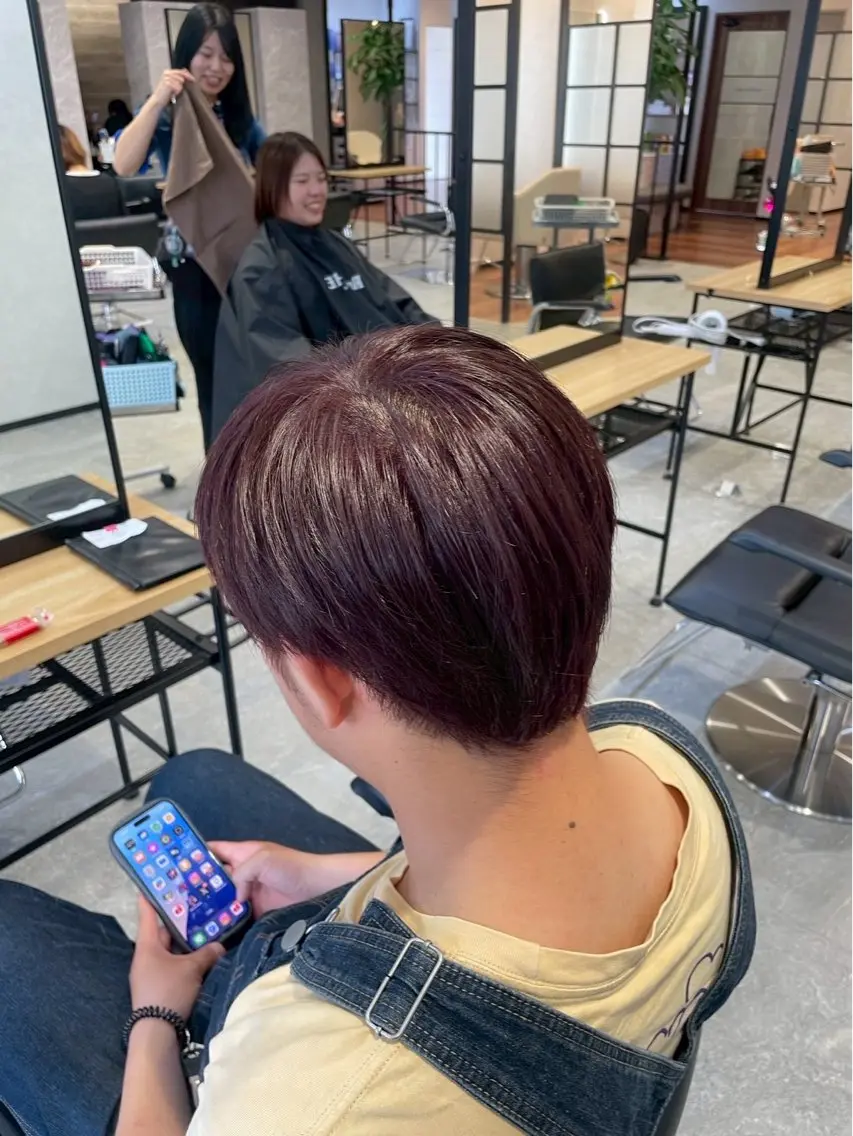 ミディアム カラー メンズ カット ヘアカラー 🇰🇷韓国風 メンズ/吉田大晴のヘアスタイル