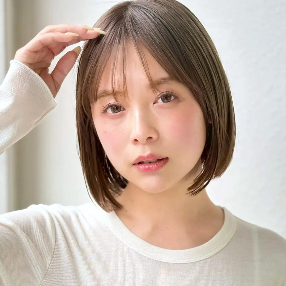 ミディアム カット ヘアカラー トリートメント ヘッドスパ 透明感カラー✨ よしの じろうのヘアスタイル
