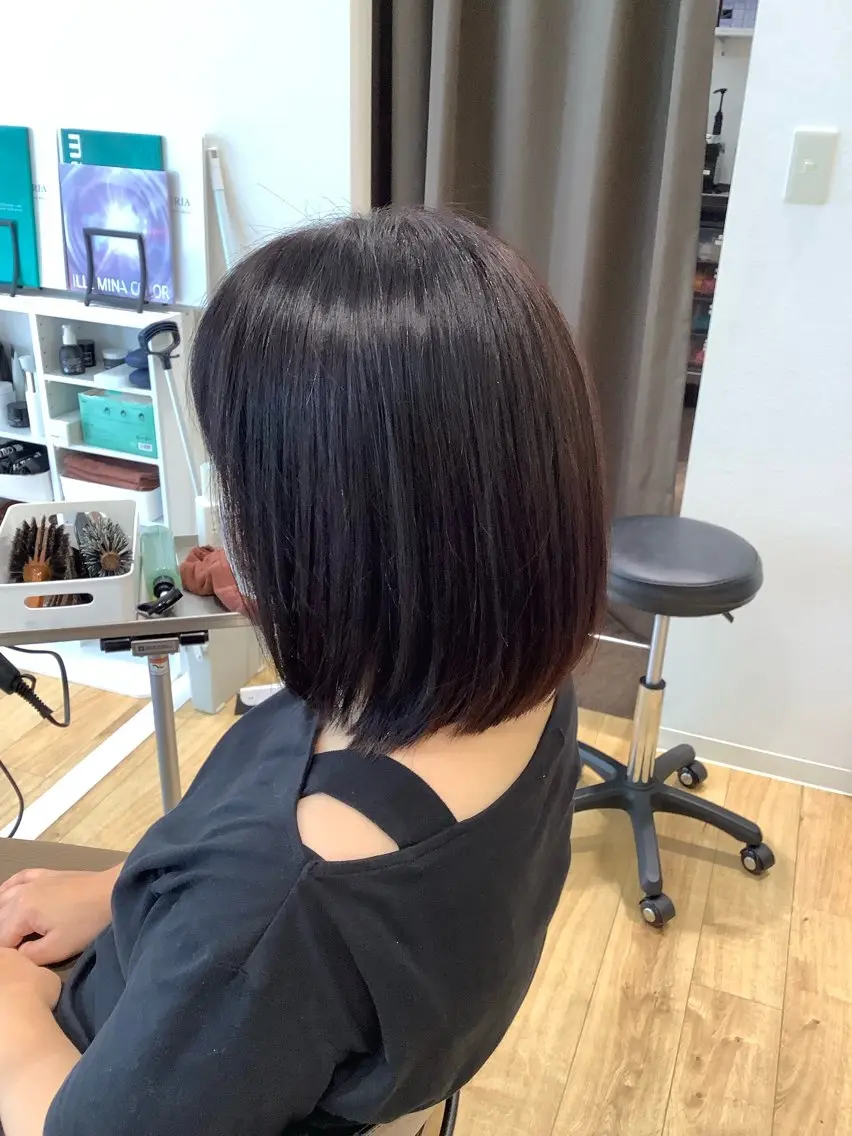 ミディアム カラー カット ヘアカラー 髪質改善縮毛矯正 美容師✂️山崎竜二のヘアスタイル