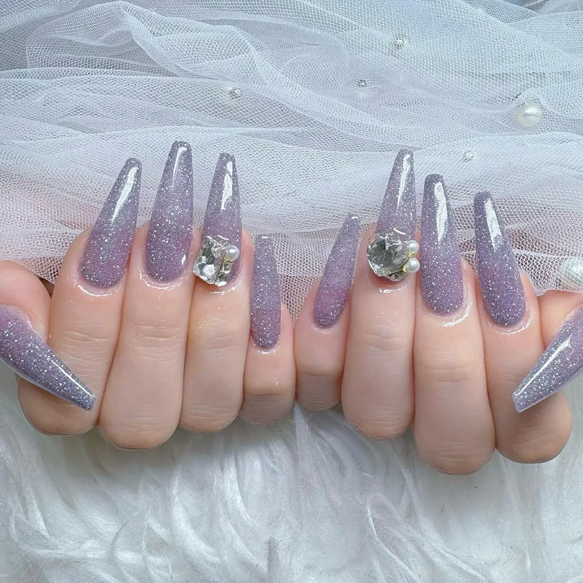 ネイル フットネイル フレンチネイル グラデーション 韓国ネイル ロングネイル ハンドネイル Hani Nail Salonのネイルデザイン
