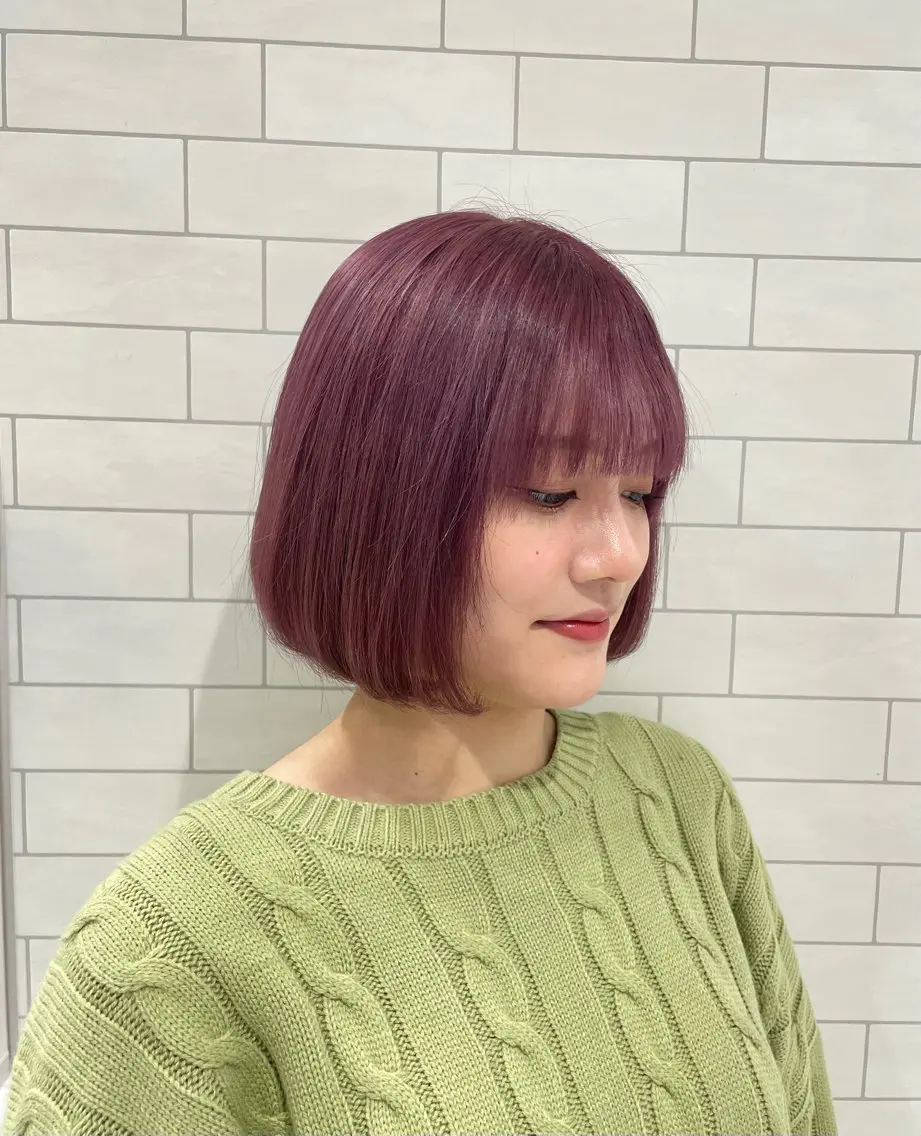 ショート カラー ブリーチ ピンクカラー ボブ カット NYNY樟葉店 🌟河島 美優🌟のヘアスタイル