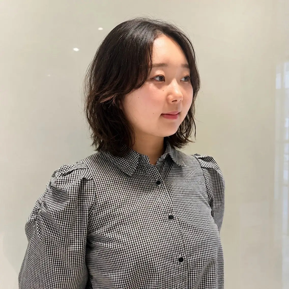 ミディアム ミディアムパーマ カット newton 🎀ここむぎのヘアスタイル