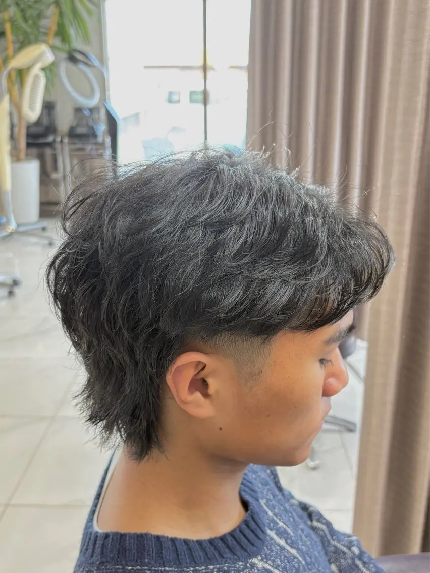 ショート パーマ メンズ カット パーマ GRANDEUR ryuのヘアスタイル