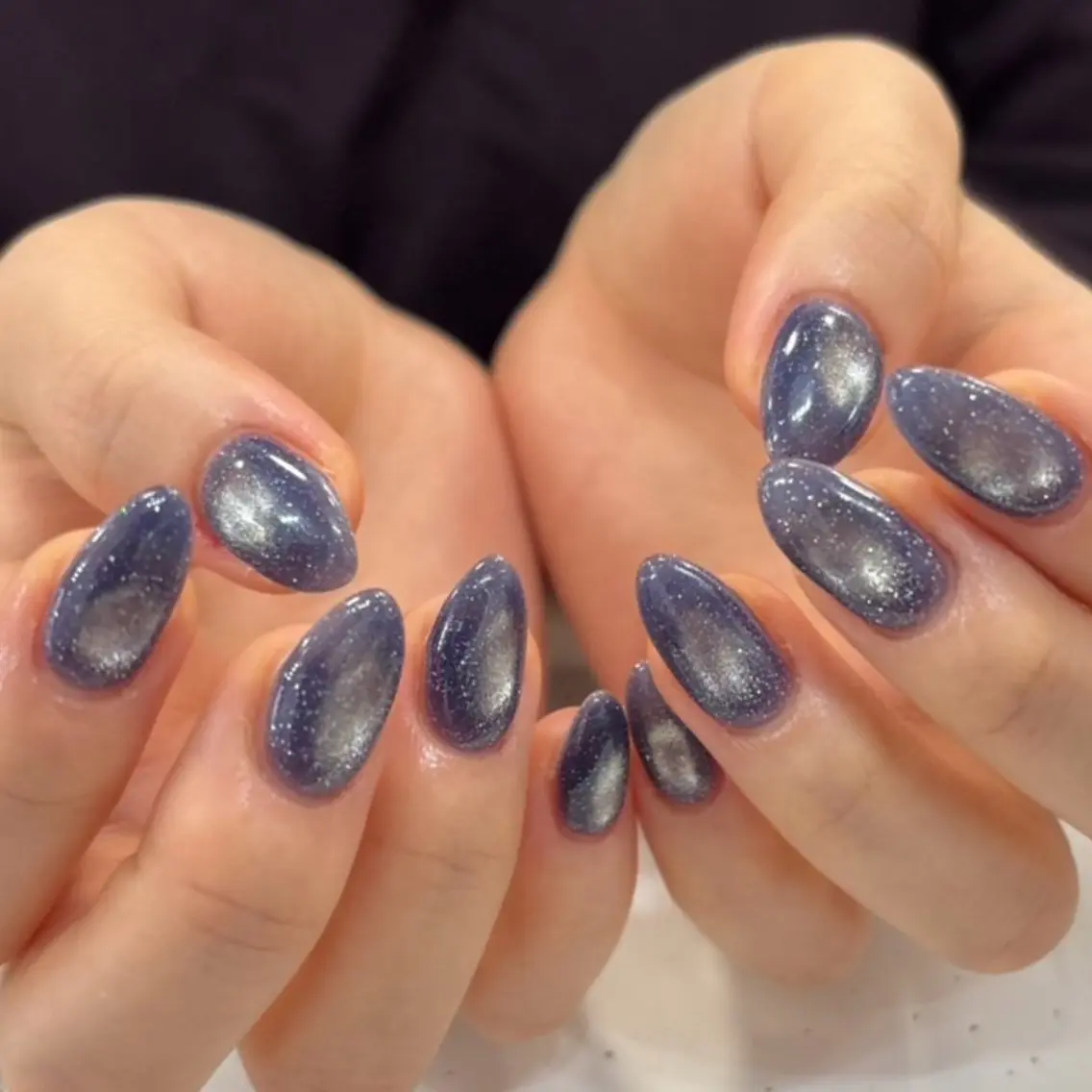 ネイル マグネットネイル マグネットワンカラー ワンカラーネイル ハンドネイル Rani Nailのネイルデザイン