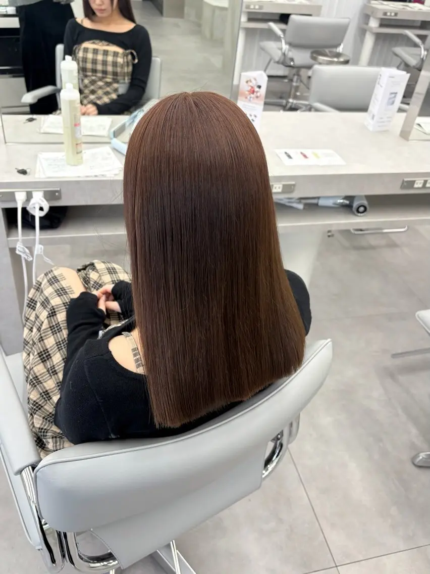 セミロング カラー カット ヘアカラー 🍀透明感ナチュラル カラー🍀じゅんのヘアスタイル