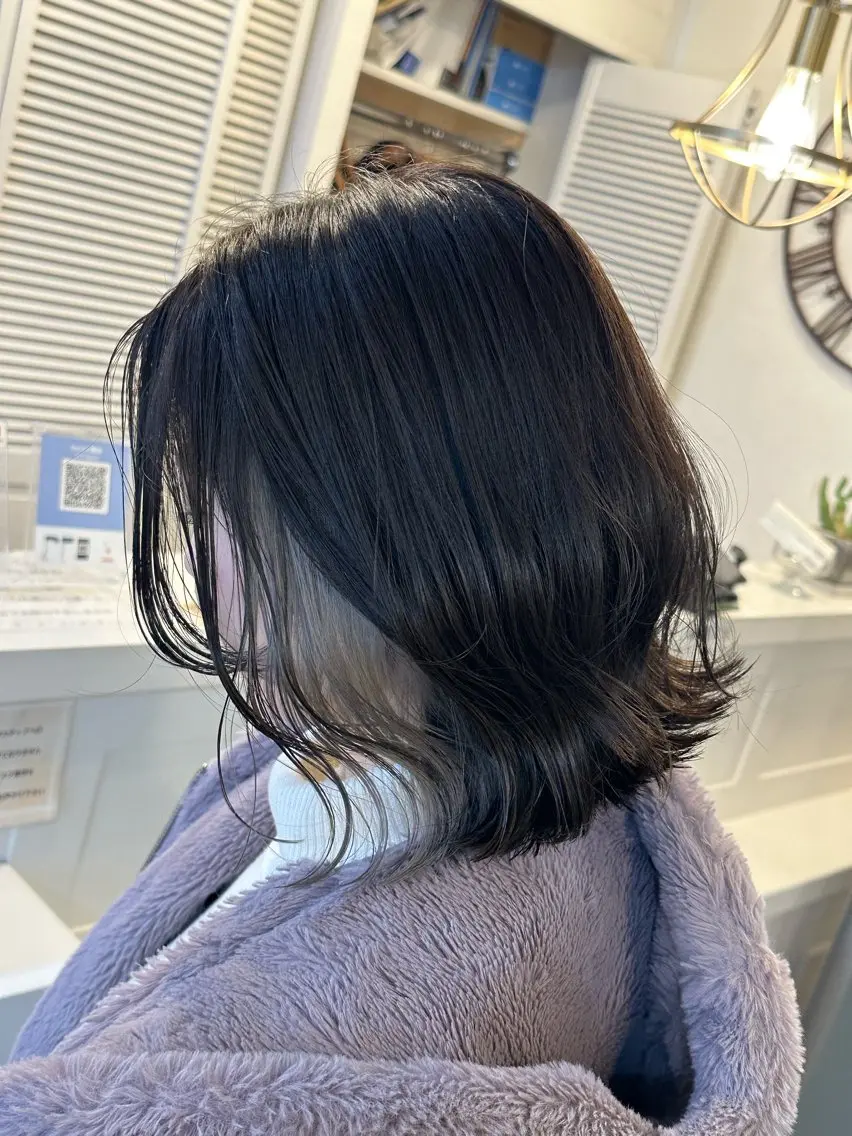 ミディアム ヘアカラー 🩵透明感/高発色 /難波/北原佑記🌸のヘアスタイル