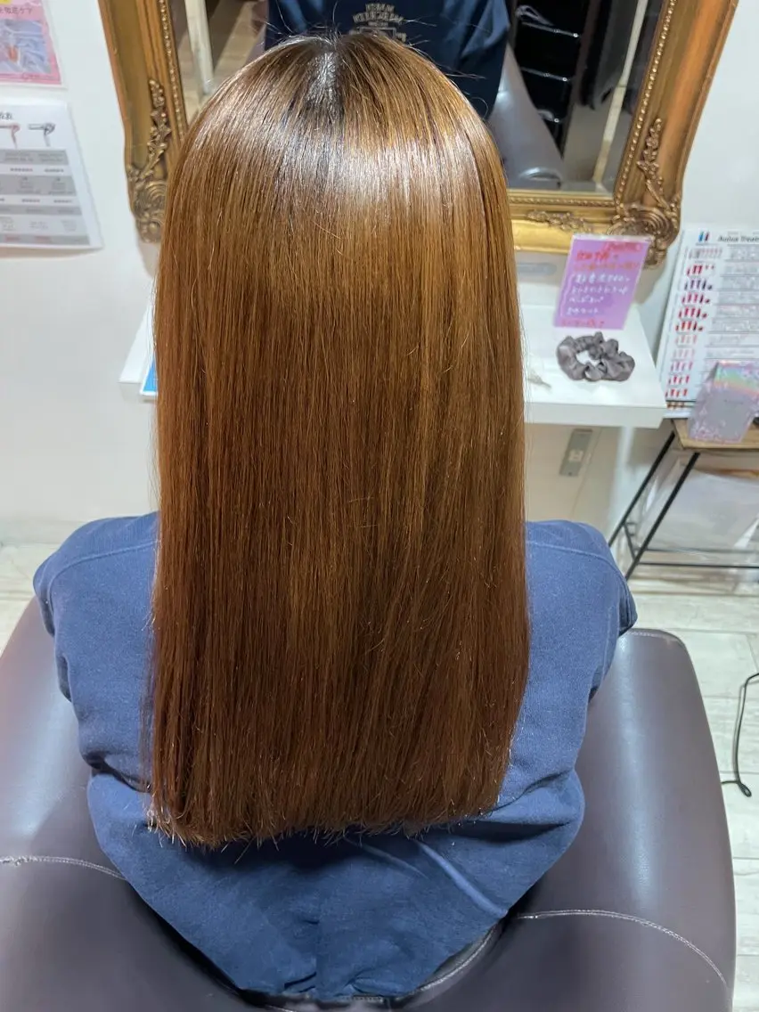 セミロング カラー 元自衛官美容師 つや。のヘアスタイル