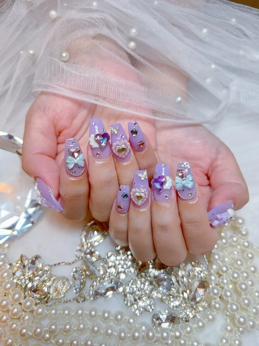 ネイル アートネイル オーロラネイル チークネイル 長さ出し フットネイル Miya _nailのネイルデザイン