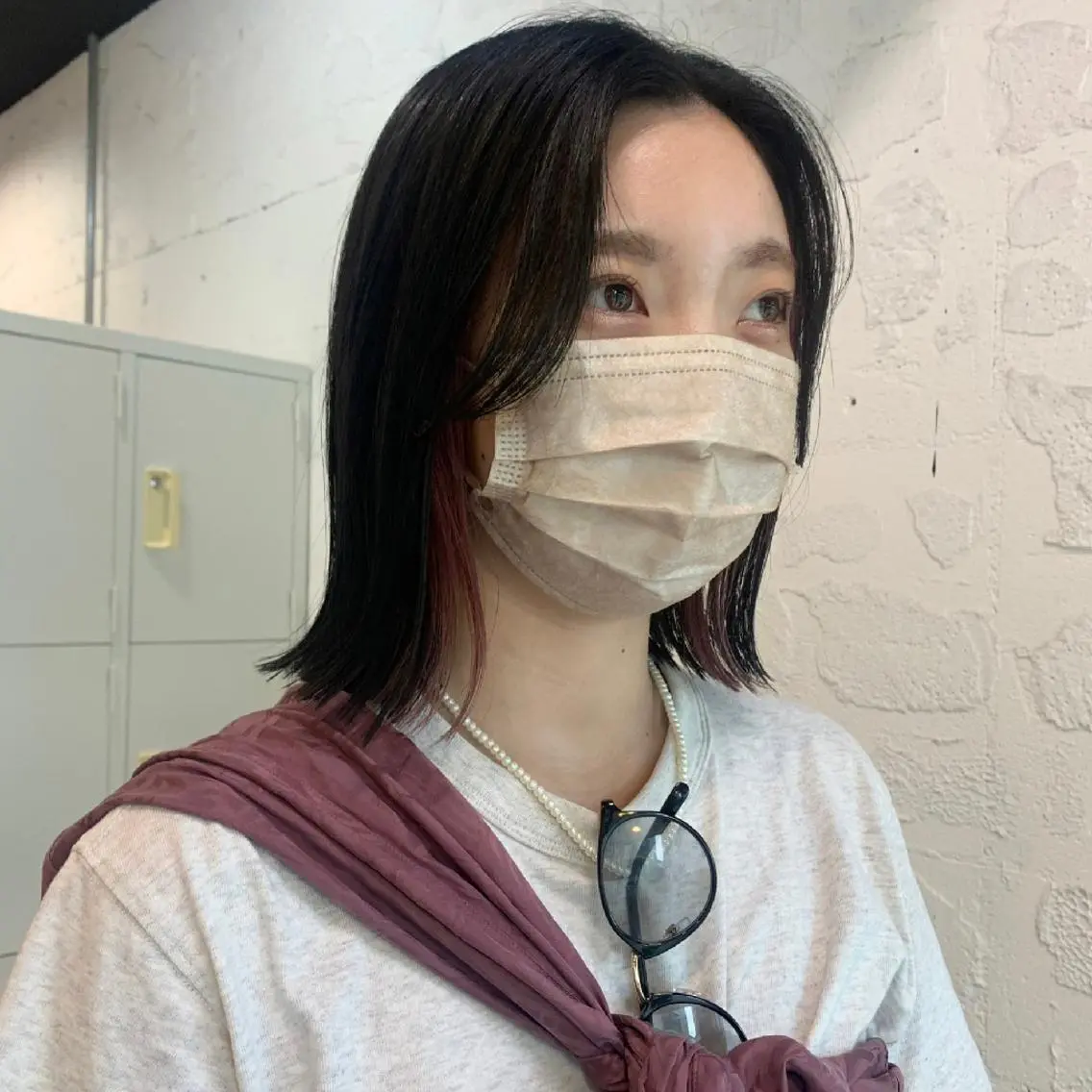 イヤリングカラー＋トリートメント（ブリーチ1回込）の写真