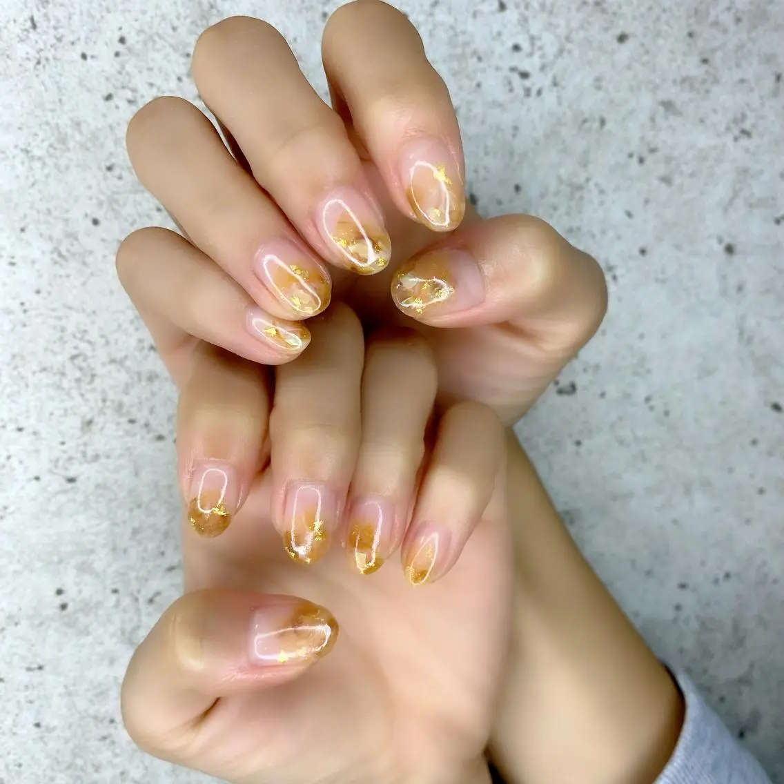 ネイル べっ甲ネイル ニュアンスネイル Salon Ｋのネイルデザイン