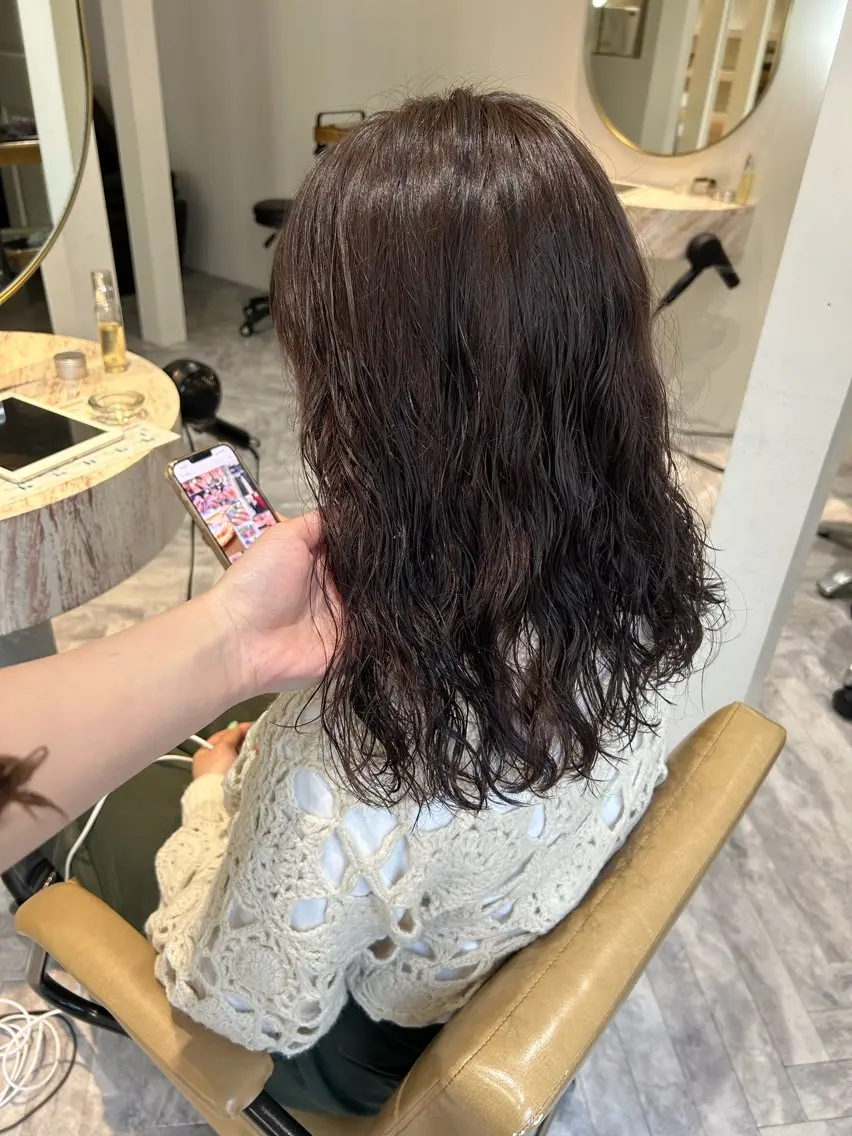 ミディアム カラー ヘアカラー ❕マンツーマン施術❕ 🍊Moemiのヘアスタイル