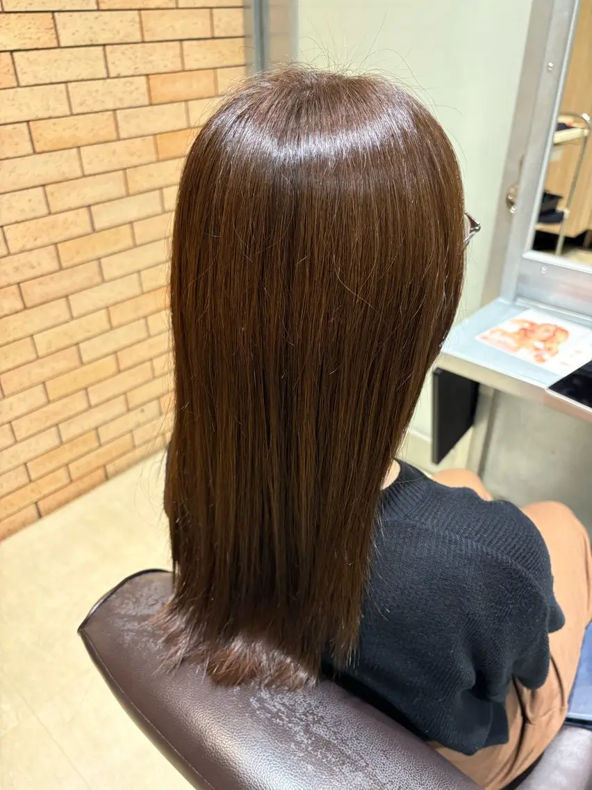 ロング 靍岡 千明のヘアスタイル