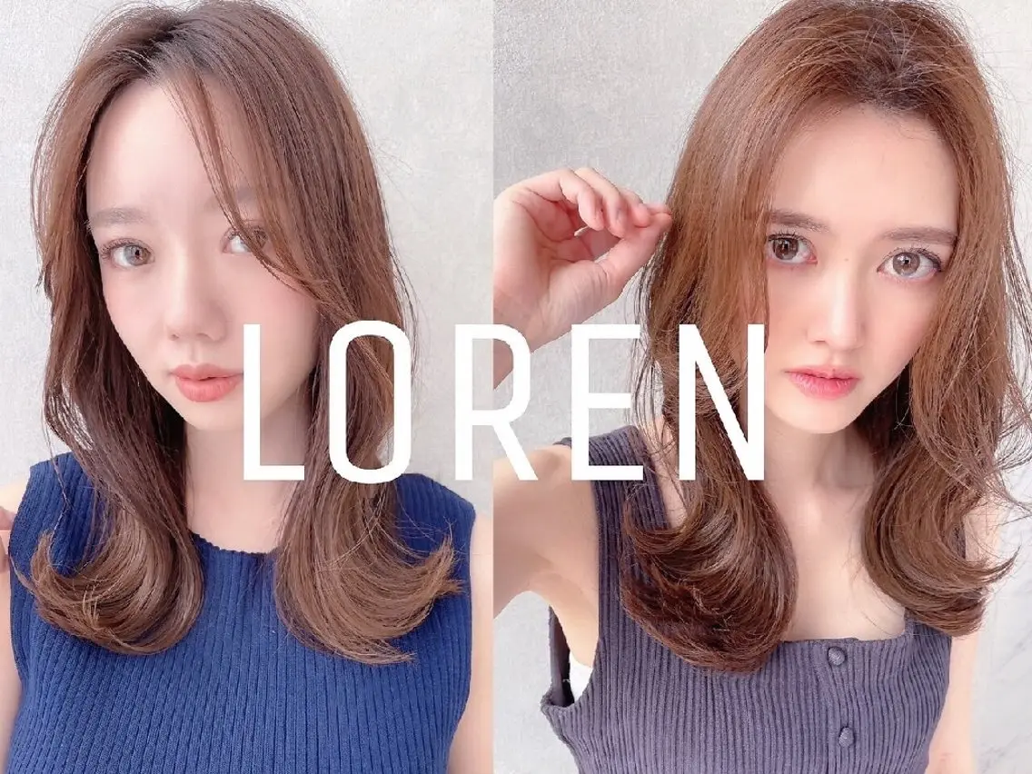 セミロング ヘアカラー トリートメント 銀座デジパ×暖色艶髪 🍓ASUKAのヘアスタイル