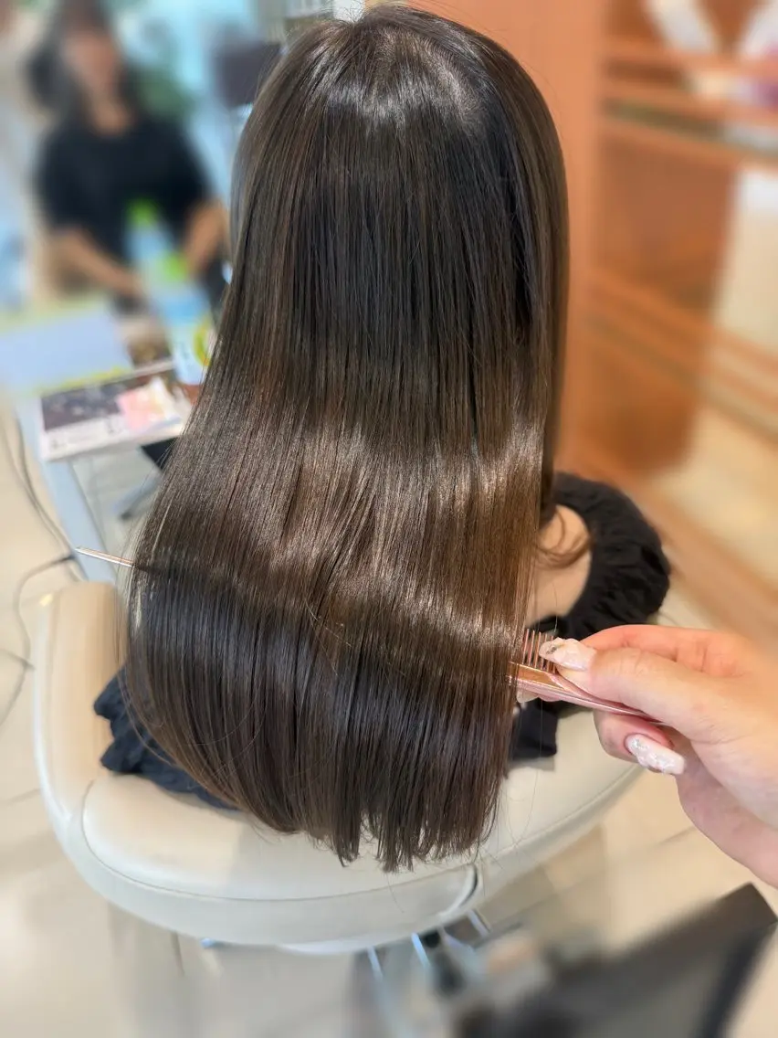 【10月限定クーポン✨️】ワンカラー➕超音波トリートメントの写真