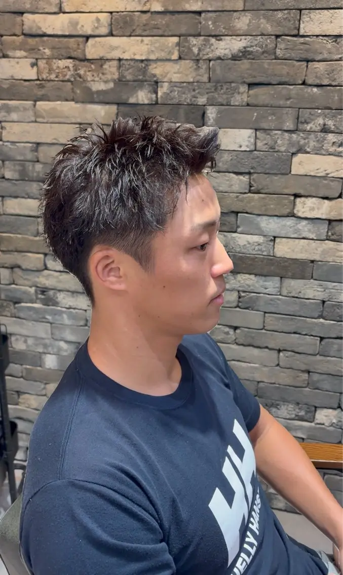 ショート パーマ ショートヘア メンズサロン リョウタのヘアスタイル