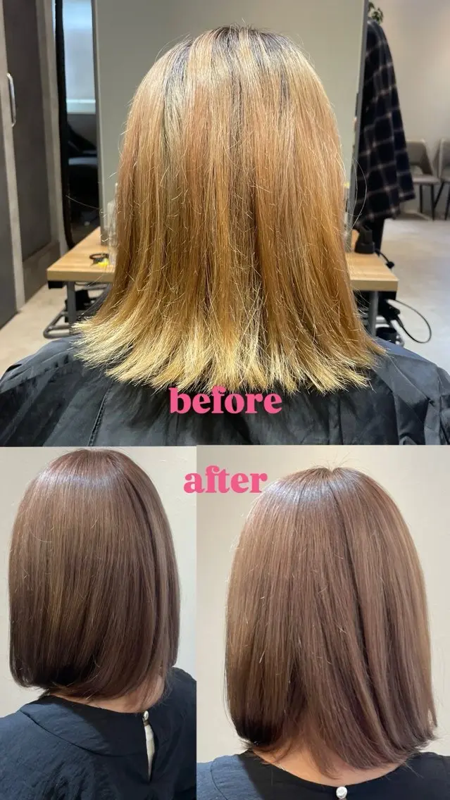 ミディアム カラー ベージュカラー 透明感カラー グラデーションカラー ピンクカラー 似合わせカット ヘアカラー 藤本遙/メンズカット /カラー🌟のヘアスタイル