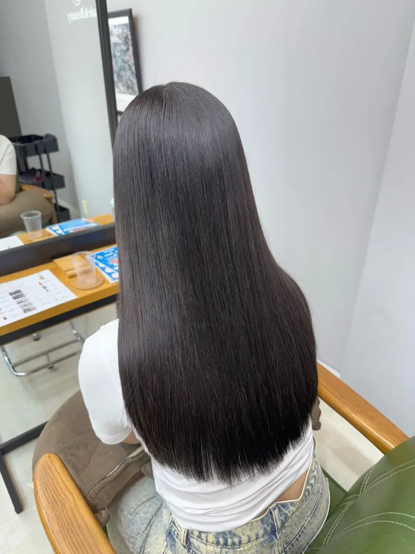 ロング 縮毛矯正 縮毛矯正 川村 涼介のヘアスタイル