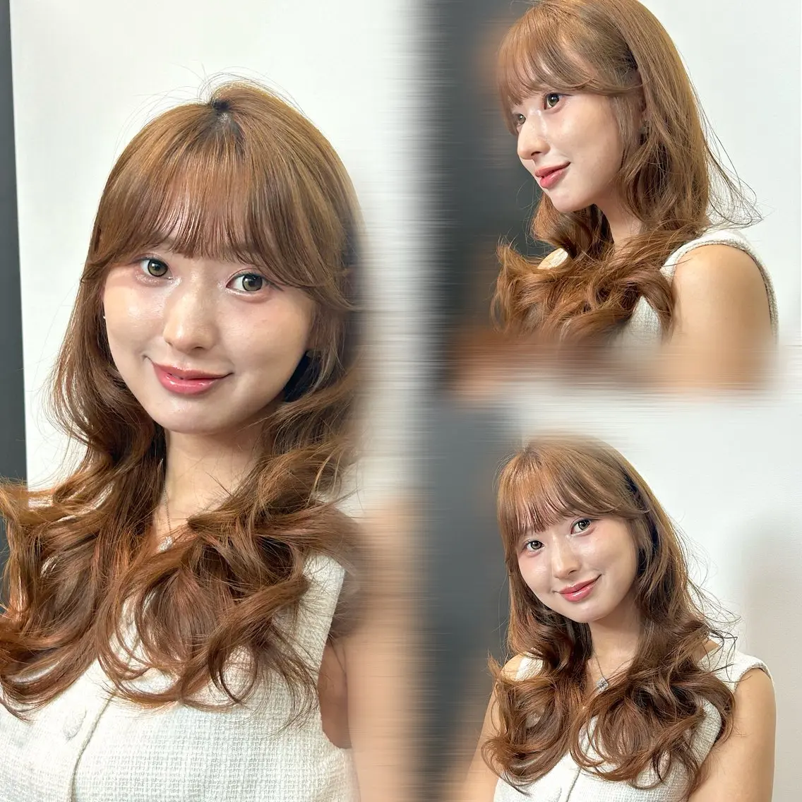 セミロング 韓国レイヤー/縮毛 矯正/大宮🎀ゆづきのヘアスタイル