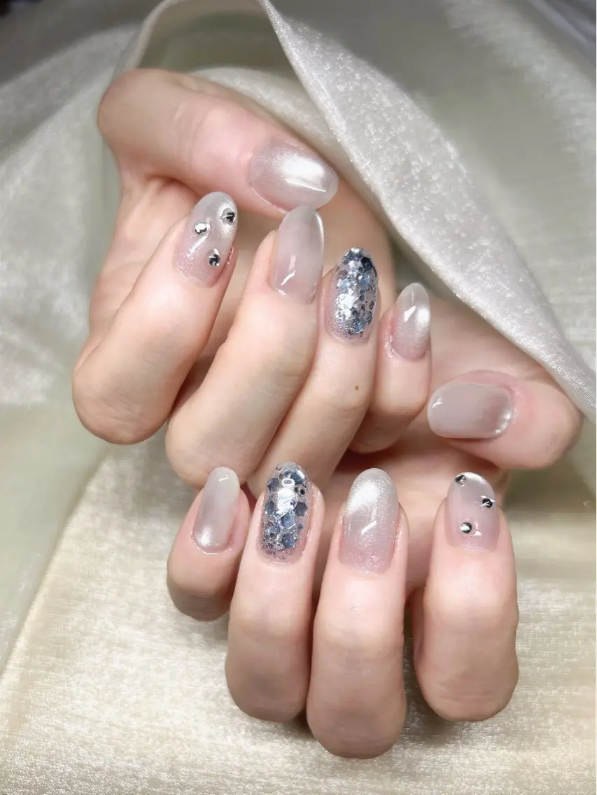 ネイル アートネイル ホログラムネイル マグネットネイル LUKA NAILのネイルデザイン