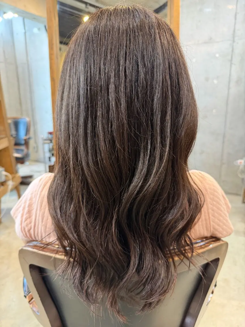 ロング カラー ヘアアレンジ ロングレイヤー 透明感カラー グレージュ レイヤーカット ロング カット ヘアカラー トリートメント 🍀Ryosuke 🍀のヘアスタイル