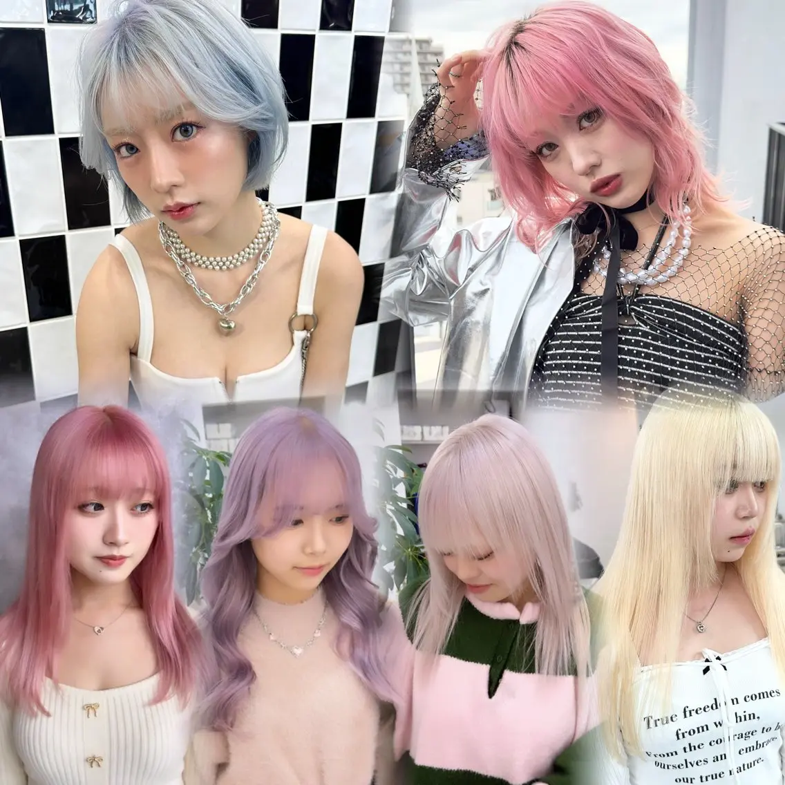 ロング カット ヘアカラー トリートメント 🤍ムラ修正ブリーチ 🤍原宿/YUUのヘアスタイル