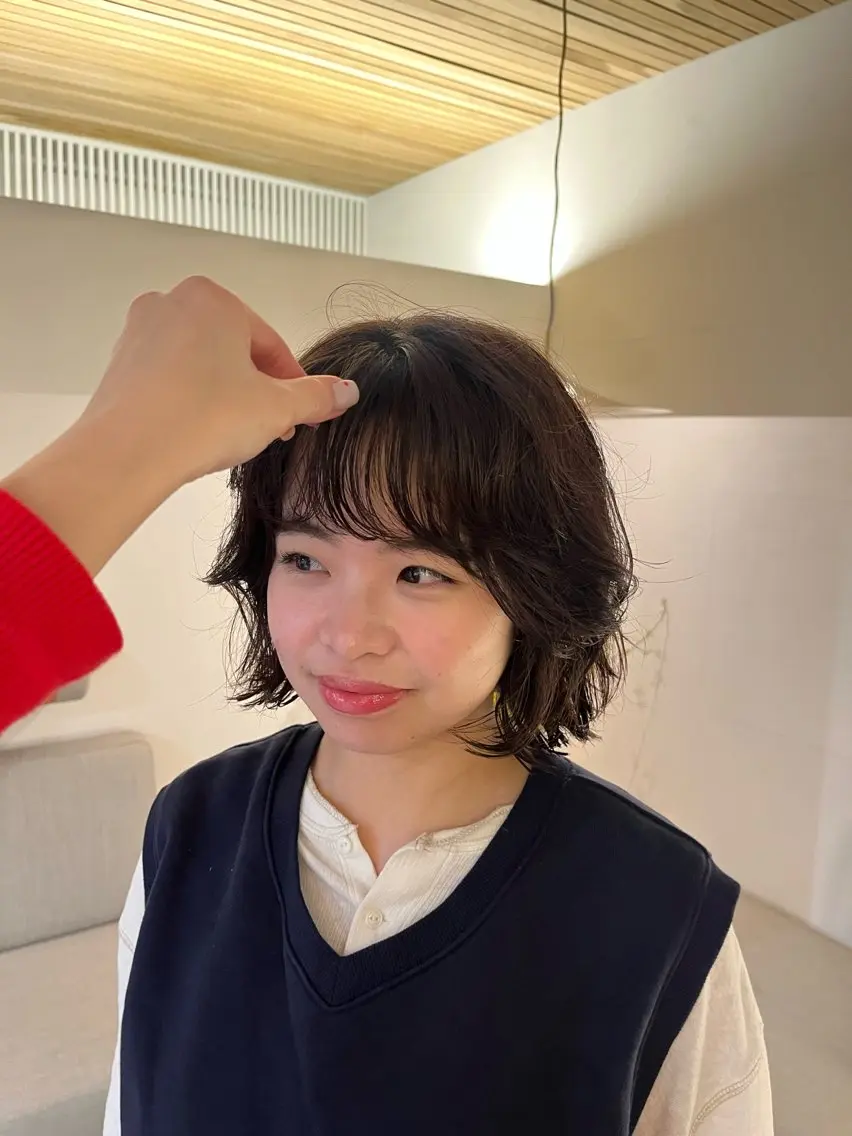 ショート カット パーマ ボブパーマ🥣KON コンナツミのヘアスタイル