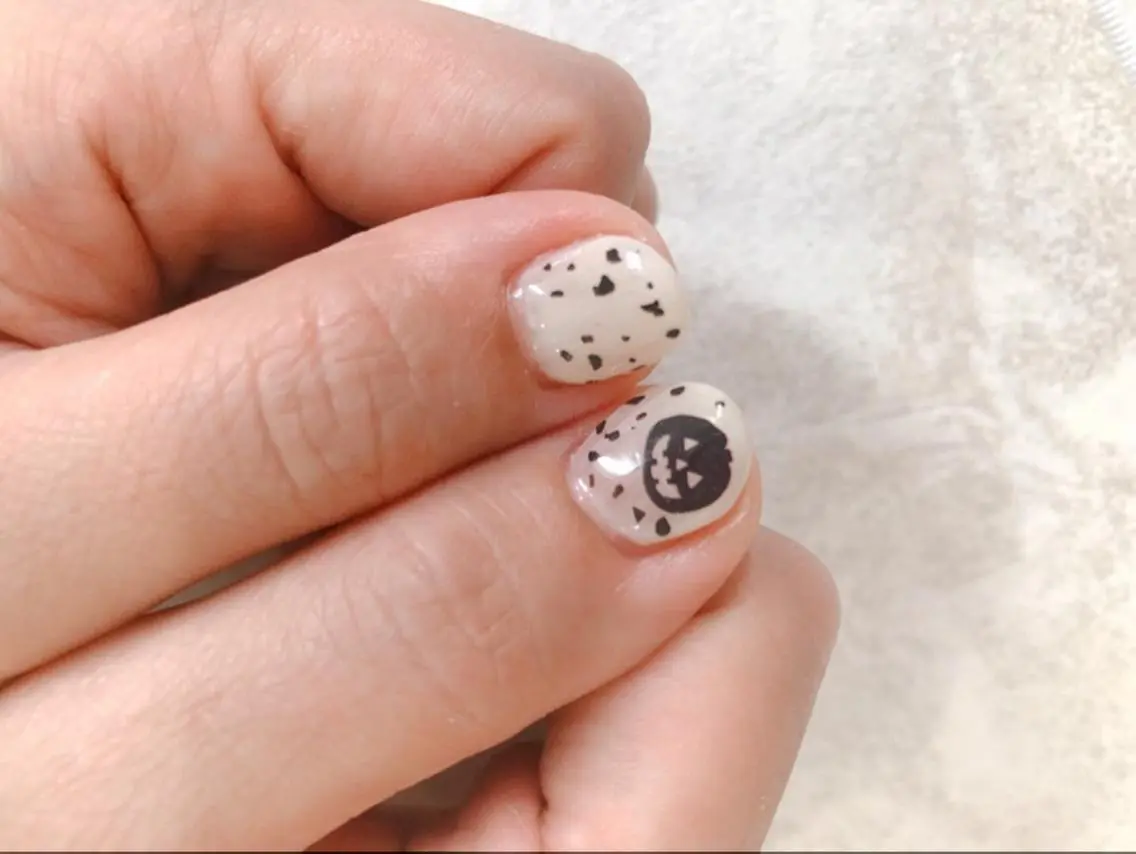 ショート キッズ ネイル ハロウィン ジェルネイル ハロウィン パラジェル Luana nail (ルアナネイル)のネイルデザイン